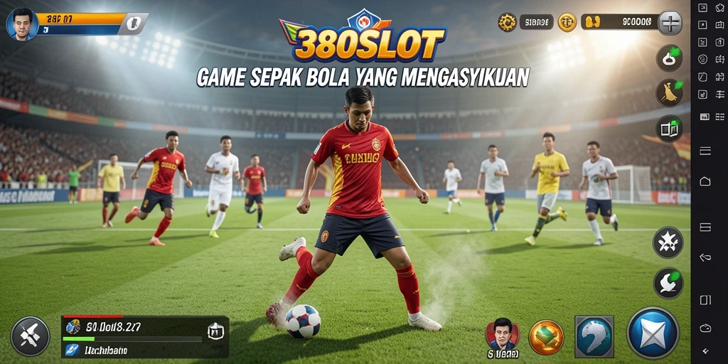 Tangkapan layar 380SLOT menampilkan aksi sepak bola yang mendebarkan.