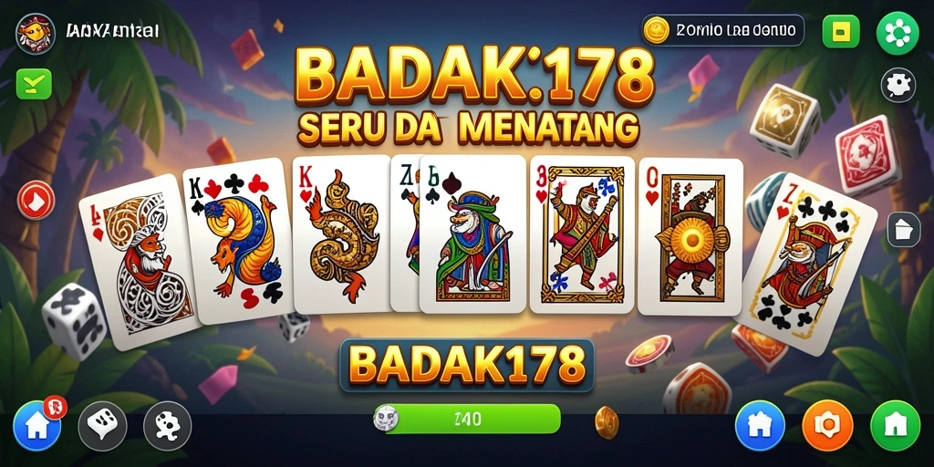 Screenshot gameplay BADAK178 menampilkan momen seru di permainan Domino.