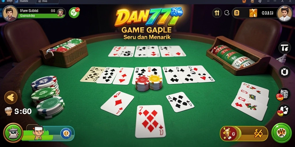 Screenshot gameplay Gaple yang menarik dan kompetitif.