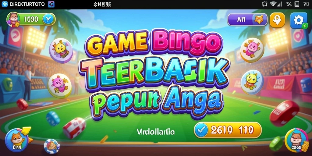 Screenshot DIREKTURTOTO menampilkan gameplay Bingo yang seru dan interaktif.