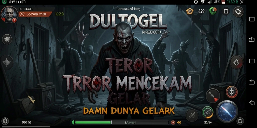 Screenshot DULTOGEL menampilkan suasana gameplay yang menyeramkan.
