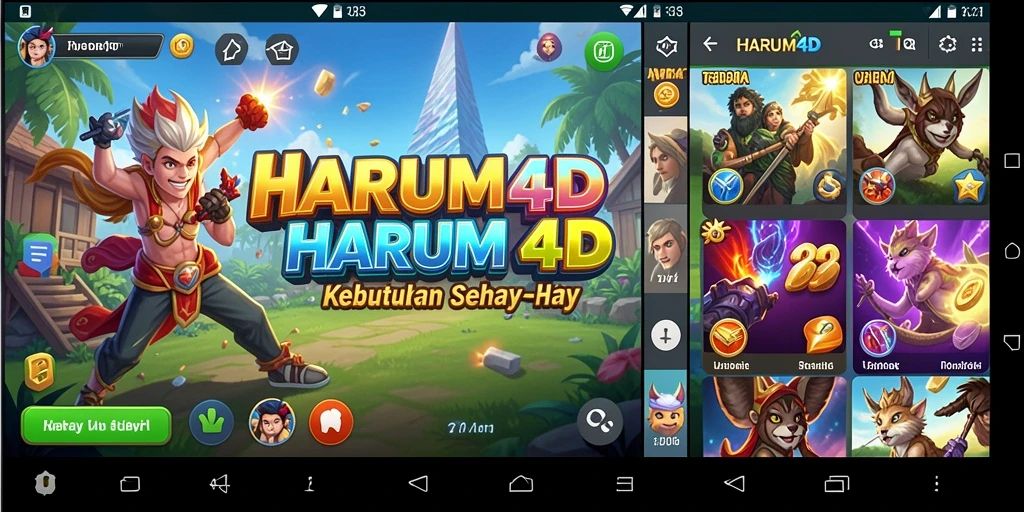 Tampilan aplikasi HARUM4D yang user-friendly dan intuitif.