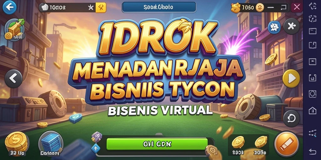 Tampilan gameplay yang menarik dari IDROK dalam mengelola bisnis.