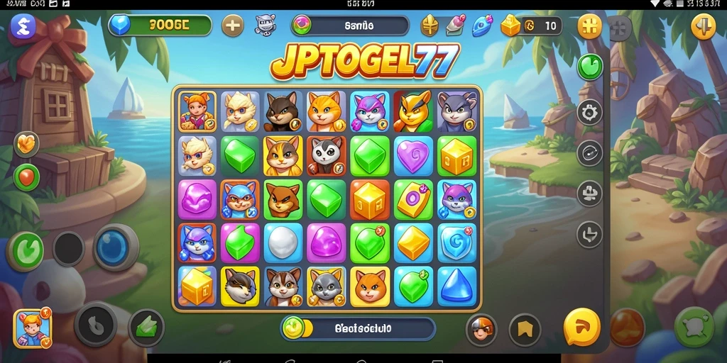 Gameplay seru Match-3 dengan tantangan menarik.