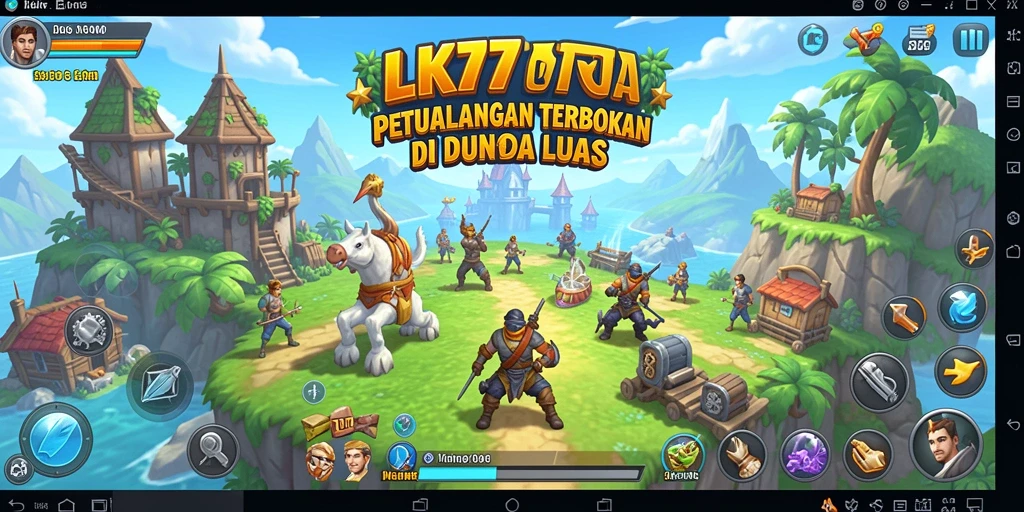 Screenshot LK777 menampilkan gameplay dunia terbuka yang menarik.