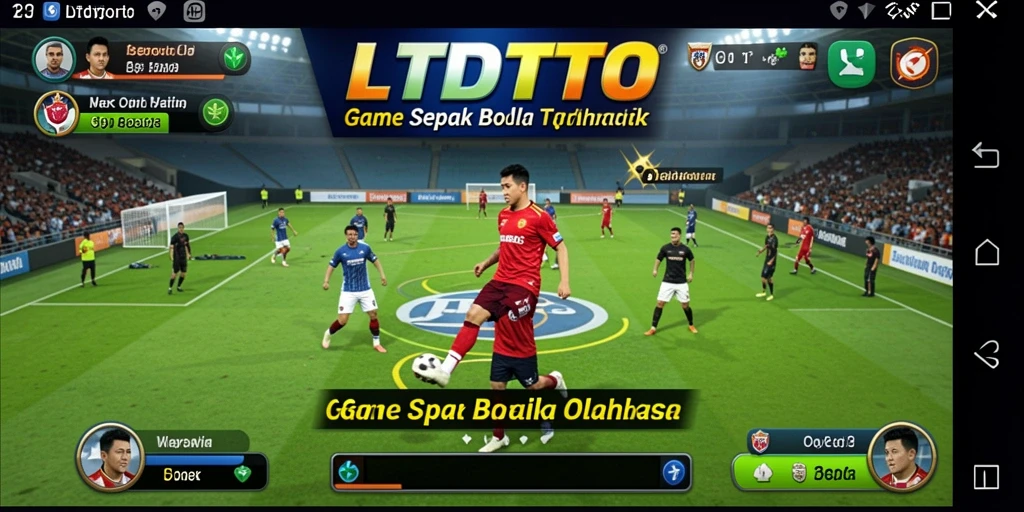 Tampilan gameplay LTDTOTO yang menarik dengan aksi sepak bola yang menegangkan.