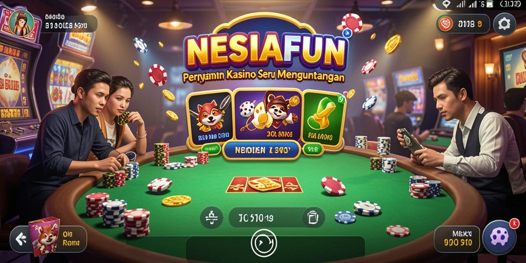 Screenshot gameplay seru dari aplikasi kasino NESIAFUN.