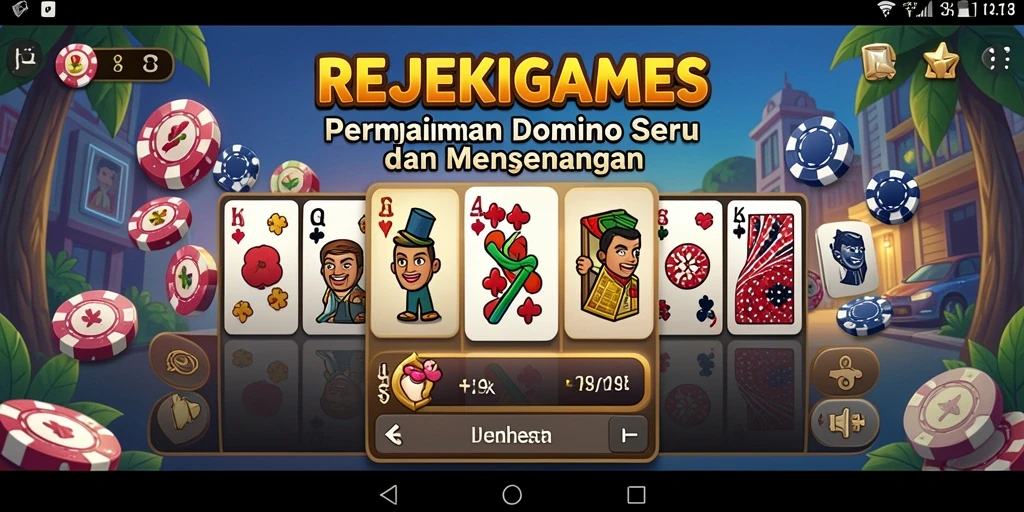 Tampilan menarik saat bermain domino di REJEKIGAMES.