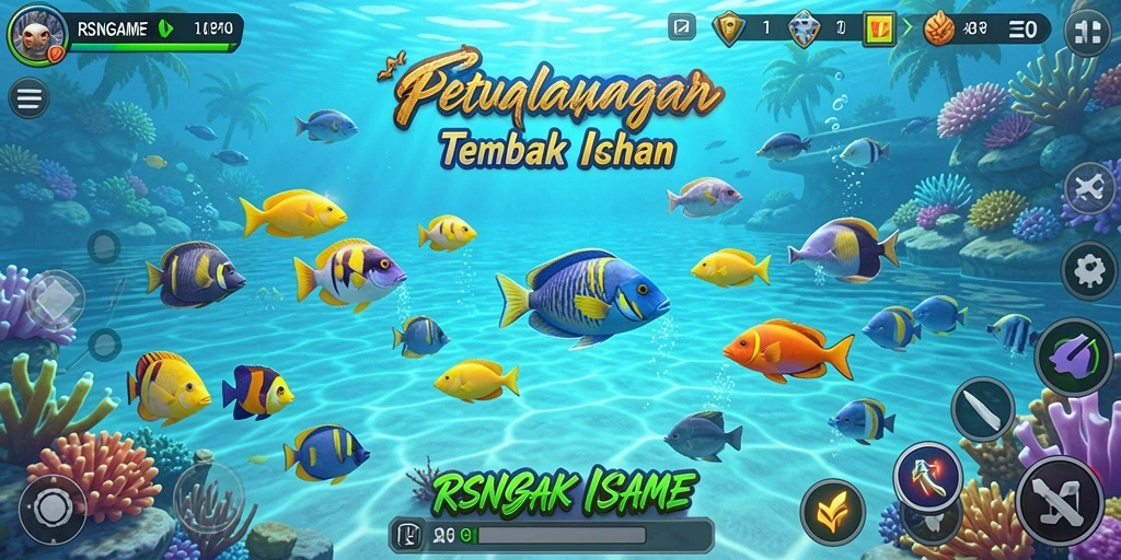 Tampilan seru gameplay Tembak Ikan di RSNGAME.