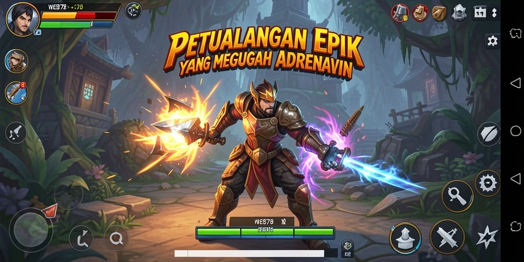 Tampilan screenshot gameplay <strong>WE878</strong> yang menampilkan aksi petualangan seru.